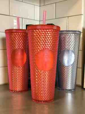 Starbucks Holiday Iridescent Pink Studded Tumbler Venti Cold Cup - Sold on eBay Nov, 11th 2019 for $26.90