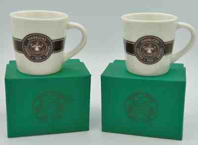 Set of 2 Starbucks Mini Mugs Demitasse Brown logo Mermaid NIB 3 oz 2016 - Sold on eBay Nov, 11th 2019 for $15.00
