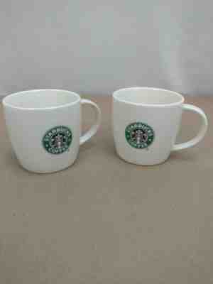 Starbucks Coffee Mugs 2008 Solid White Mermaid Logo New Bone China 12 fl. oz. - Sold on eBay Nov, 11th 2019 for $20.00