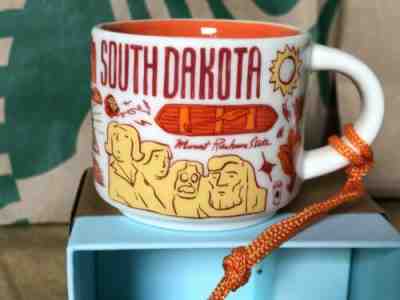 Starbucks Coffee Mug BTS Series -SOUTH DAKOTA - Ornament 2 Oz NIB - Sold on eBay Nov, 11th 2019 for $28.90