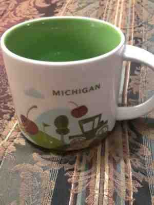 2016 Starbucks Michigan You Are Here Collectible Mug 14 oz Coffee Cup,Ex.+ Cond. - Sold on eBay Nov, 11th 2019 for $17.99