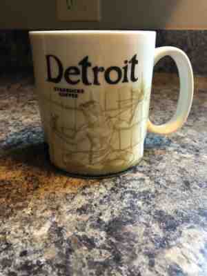 Starbucks 2012 Detroit Global Icon Collector Series 10 Oz Coffee Mug Tea Cup EUC - Sold on eBay Nov, 11th 2019 for $15.00