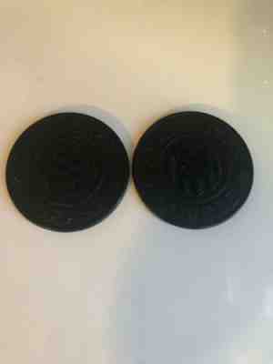2 Vintage Starbucks Coffee Coaster 1988 Umbra Canada Siren Black Rubber RARE - Sold on eBay Nov, 11th 2019 for $16.00