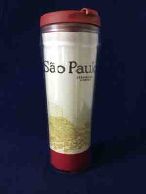 RARE Starbucks SAO PAULO 2004 12 oz Travel Lid Coffee or Tea Mug/Cup SHIPS FREE! - Sold on eBay Nov, 11th 2019 for $19.99