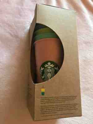 Starbucks Color Changing Reusable Cold Cup Tumbler Set: 5 Cups/ 5 Lids/ 5 Straws - Sold on eBay Nov, 11th 2019 for $61.00