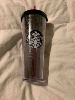 Starbucks Halloween Tumbler Spider Web Glitter Limited Edition Fall 2019 - Sold on eBay Nov, 10th 2019 for $25.00
