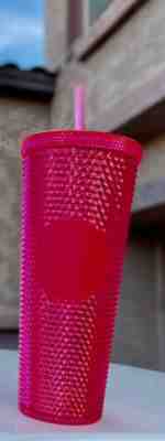 STARBUCKS Studded Tumbler Holiday 2019 Limited Edition NEON PINK SOLD OUT! Look - Sold on eBay Nov, 10th 2019 for $33.00