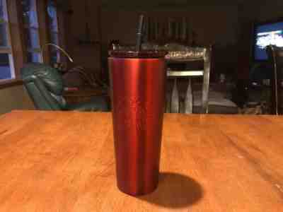 NEW 2018 STARBUCKS COLD CUP MATTE RED STAINLESS STEEL TUMBLER 24 fl oz - Sold on eBay Nov, 10th 2019 for $22.99