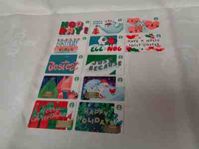 12 - Starbucks 2019 Christmas Marker Cards w/Star/Diamond Mark on Back   - Sold on eBay Nov, 10th 2019 for $21.95