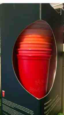 Starbucks Holiday Christmas 2019 Reusable Hot Cups 6 Cups 6 Lids 16 Oz. - Sold on eBay Nov, 10th 2019 for $15.50