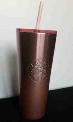Starbucks 2019 ROSE GOLD PINK tumbler 24oz Christmas Limited ?????????????? - Sold on eBay Nov, 10th 2019 for $40.00