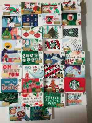 50 NEW STARBUCKS 2019 CHRISTMAS HOLIDAY GIFT CARDS +A CHRISTMAS STRAW LOT  AVAIL - Sold on eBay Nov, 10th 2019 for $18.50