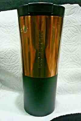 STARBUCKS Coffee Copper Stainless Steel Double Wall gripper Travel Tumbler 16oz - Sold on eBay Nov, 10th 2019 for $26.85
