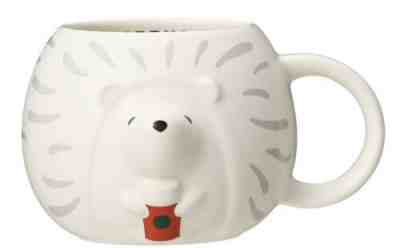 Starbucks Japan Christmas Winter Mug Collection Hedgehog White 2019 - Sold on eBay Nov, 10th 2019 for $34.99