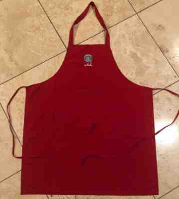 Vintage Starbucks Red Apron Wish Holiday Christmas Old Logo - Sold on eBay Nov, 10th 2019 for $19.72