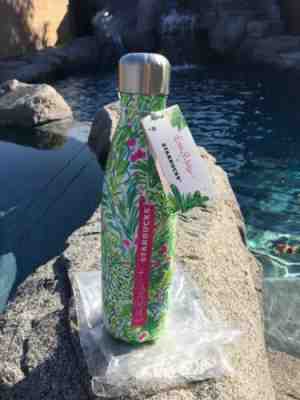 lilly pulitzer & Starbucks S’Well Water Bottle Palm Beach Jungle NET - Sold on eBay Nov, 10th 2019 for $15.99