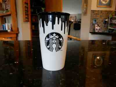 Starbucks Band of Outsiders Double Wall Ceramic Traveler BLACK 12 fl oz - EUC - Sold on eBay Nov, 10th 2019 for $21.99