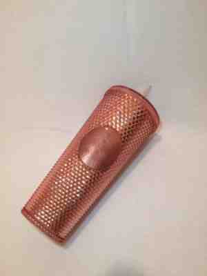 Starbucks Pink Tumbler 2019 Rose Gold Radiant Jeweled 24oz Cold Cup - Sold on eBay Nov, 10th 2019 for $39.95
