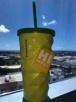 Starbucks HAWAII PINEAPPLE Coffee Tumbler Metal 16 Oz - Sold on eBay Nov, 10th 2019 for $34.99