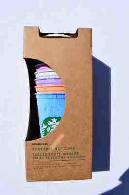 Starbucks Reusable Hot Cup Collection Pack Of 6 W/Lids 16 oz Summer 2019 NEW !!  - Sold on eBay Nov, 10th 2019 for $26.99