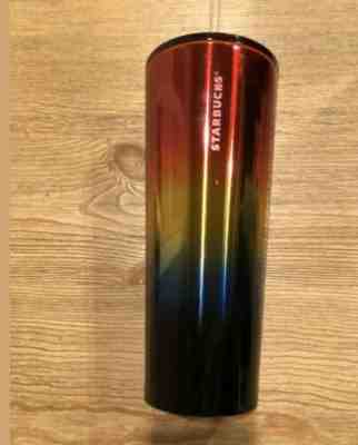New PRIDE Starbucks Iridescent Rainbow Summer 2019 Tumbler Venti 24oz Metal - Sold on eBay Nov, 10th 2019 for $29.99