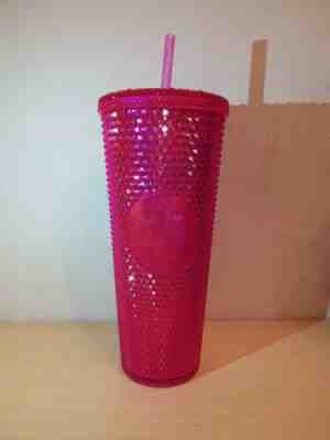 Starbucks Venti Hot Pink Studded Tumbler Winter 2019 - Sold on eBay Nov, 10th 2019 for $22.50
