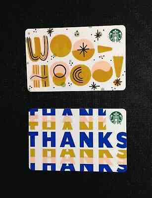 ???????? 2019 STARBUCKS THANKS " R " MARKER GIFT CARD - LOT OF 2 PCS. - RARE - NEW  - Sold on eBay Nov, 10th 2019 for $21.99
