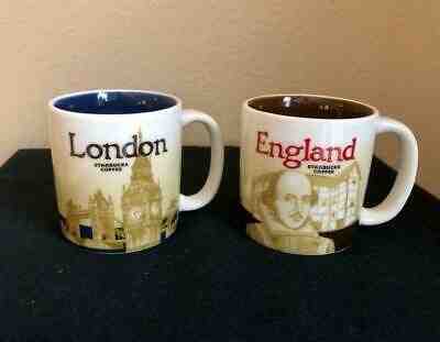 Starbucks LONDON & ENGLAND Global Icon Mini Demitasse Mugs, 3 oz. Espresso, EX! - Sold on eBay Nov, 10th 2019 for $19.99