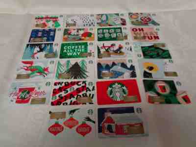 22 - Starbucks 2019 Christmas Marker Cards with Line on Back - No Value  - Sold on eBay Nov, 10th 2019 for $34.95