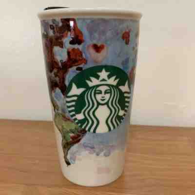 Starbucks 2015 Barista Shelby Kregel Watercolor Earth World Tumbler 12 Fl Oz - Sold on eBay Nov, 10th 2019 for $17.45