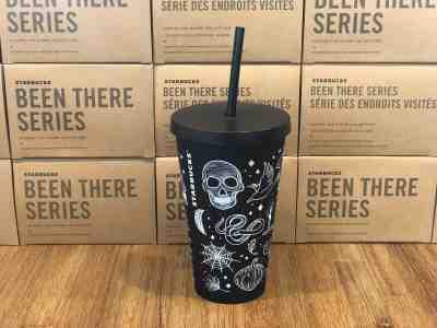 Matte Black Starbucks Cold Cup Tumbler Reusable, Grande 16 Oz 