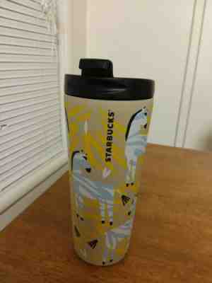 Starbucks Zebra Print Cold Or Hot Drink Travel Cup Tumbler 16oz - Sold on eBay Nov, 10th 2019 for $38.00