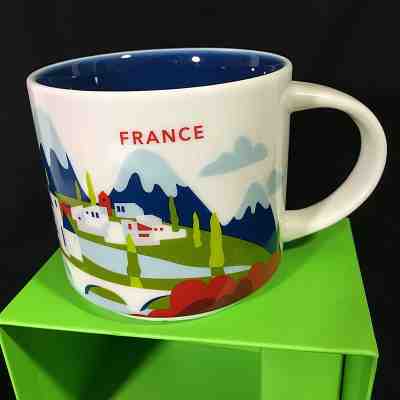 Starbucks Coffee France Mug Cup You Are Here YAH Collection 2017 White Blue - Sold on eBay Nov, 10th 2019 for $50.00