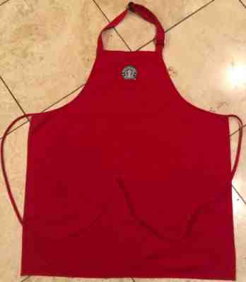 Starbucks Red Apron Christmas Holiday Old Logo EUC - Sold on eBay Nov, 10th 2019 for $39.99