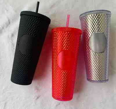3 Starbucks Studded LIMITED EDITION Tumblers Pink Platinum Black HARD TO FIND - Sold on eBay Nov, 10th 2019 for $92.00