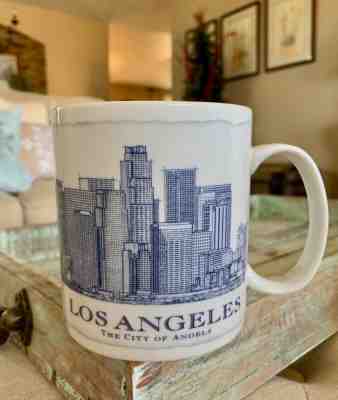 Starbucks Coffee Architectural Series Mug LOS ANGELES 18 oz 2007 CITY OF ANGELS - Sold on eBay Nov, 10th 2019 for $15.00