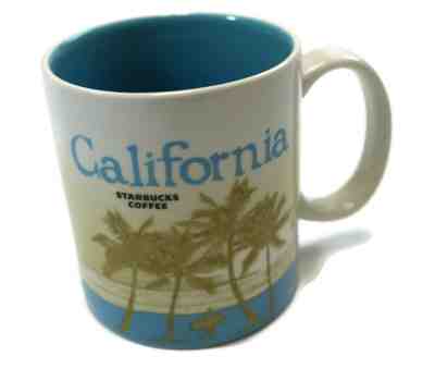 STARBUCKS COFFEE 2011 Global Icon CALIFORNIA Palm Trees Redwood 16oz Cup Mug - Sold on eBay Nov, 10th 2019 for $16.99
