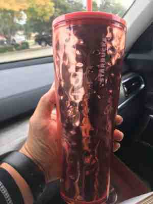 Starbucks Holiday Rose Gold Reflective 2019 Tumbler 24oz - Sold on eBay Nov, 10th 2019 for $25.01