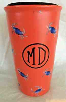 Starbucks Maryland Mug Traveler Tumbler Orange Ceramic Crab Limited Edition NEW - Sold on eBay Nov, 10th 2019 for $39.90