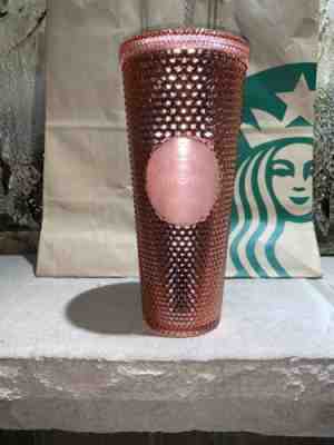 *NEW*Starbucks 2019:Studded Tumbler/Cold Cup(Iridescent Pink/Rose Gold) 24 Oz. - Sold on eBay Nov, 10th 2019 for $45.00