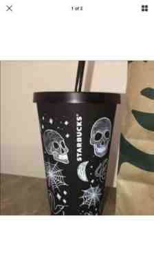 Starbucks Halloween 2019 Skull 16 Oz Tumbler Cup Purple Black NEW Hard To Find - Sold on eBay Nov, 10th 2019 for $42.30