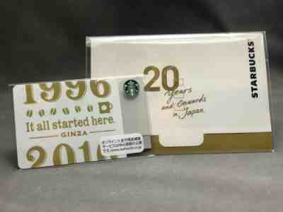 Mint Starbucks Japan Card "GINZA 20th Anniversary" Limited Edition With Sleeve - Sold on eBay Nov, 10th 2019 for $98.00
