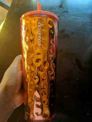 Starbucks rose gold tumbler 2019 Textured NEW 2019! - Sold on eBay Nov, 10th 2019 for $17.80