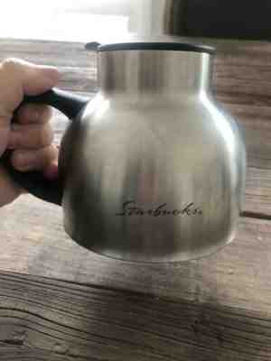 STARBUCKS Classic Stainless Steel 16 oz. Chubby Coffee Mug Lid Travel Non Skid - Sold on eBay Nov, 10th 2019 for $25.00