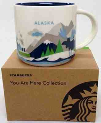 Starbucks You Are Here Coffee Mug ALASKA 14 Oz. NEW W/BOX RETIRED HARD TO FIND - Sold on eBay Nov, 10th 2019 for $17.95