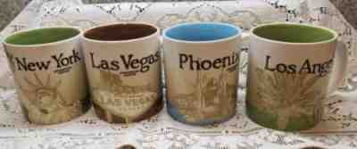 2008 Starbucks 16 Oz Collector Series Coffee Mug Been There - Lot of 4 - Sold on eBay Nov, 10th 2019 for $40.00