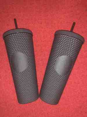 Starbucks Fall 2019 Limited Edition Studded Tumbler Cup - Matte Black Lot Of Two - Sold on eBay Nov, 10th 2019 for $120.00