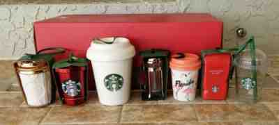 Lot of 9 NEW & USED and STARBUCKS Ornaments Ceramic & Plastic Mini Coffee Tumb - Sold on eBay Nov, 10th 2019 for $36.00