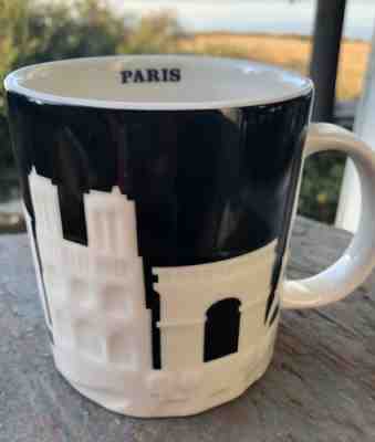 Starbucks Paris 3D Relief Collector Series Mug 2011 Skyline Eiffel Tower 16 oz - Sold on eBay Nov, 10th 2019 for $23.96