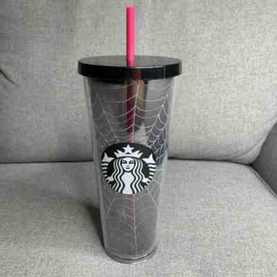 NEW Starbucks 2019 Glitter Spiderweb Tumbler Cup Limited Edition Halloween Fall - Sold on eBay Nov, 10th 2019 for $39.94